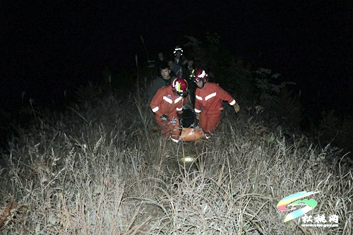 男子遭野猪袭击被困山上松桃消防紧急救援
