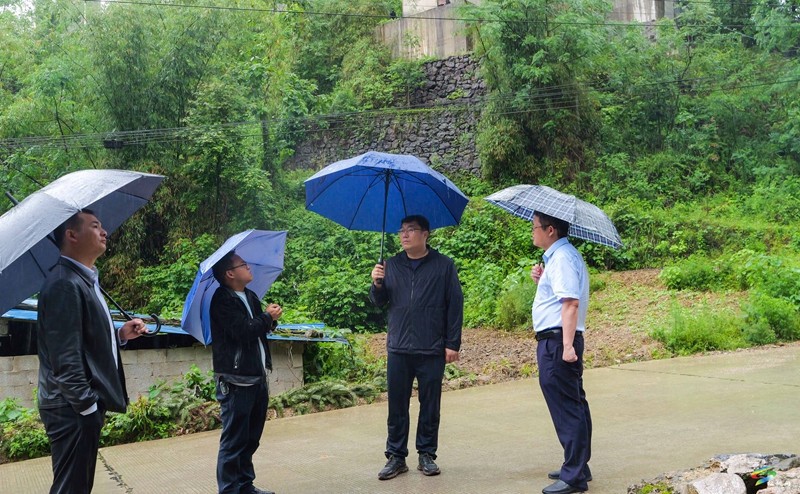 吴廷友检查地质灾害隐患防治及安全生产工作