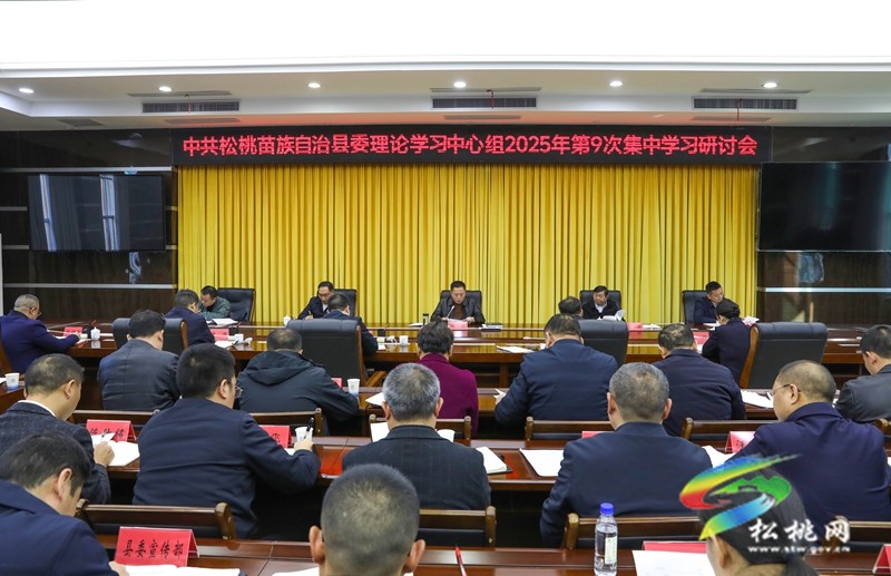 县委理论学习中心组2025年第9次集中学习研讨会举行